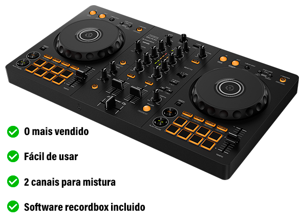 Manette Pioneer DJ DDJ-FLX4 DJ pour débutants Manette Pioneer DJ DDJ-FLX4 DJ pour débutants